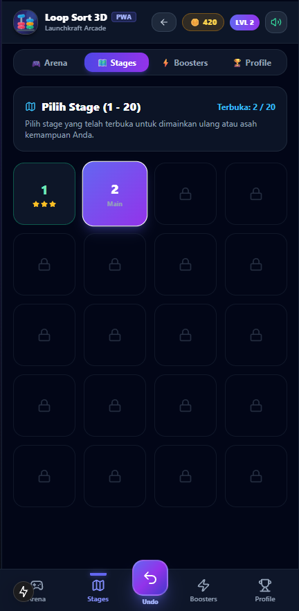 Loop Sort 3D screenshot 2